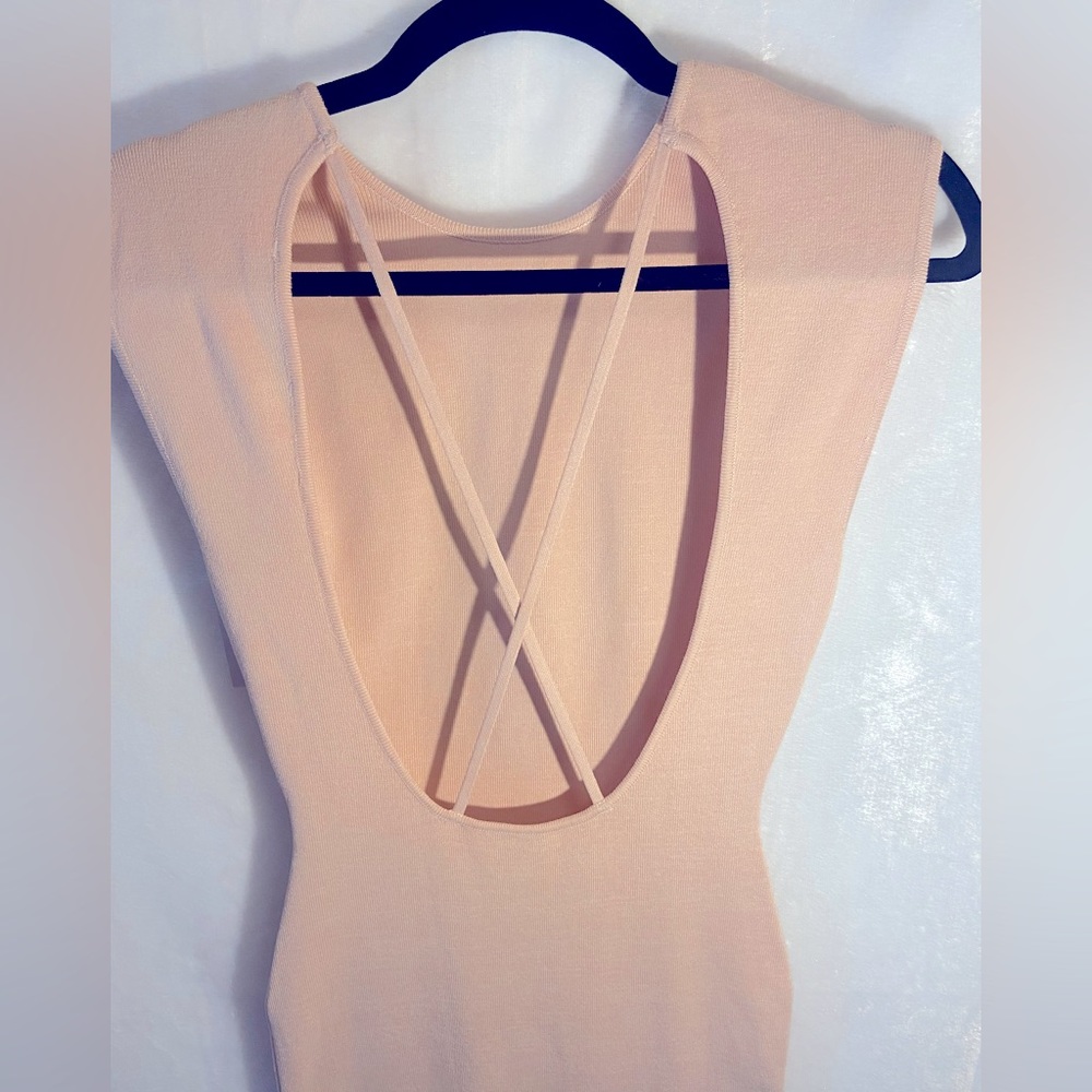 ZARA Midi Sweater Dress with Open Back - Picture 4 of 4